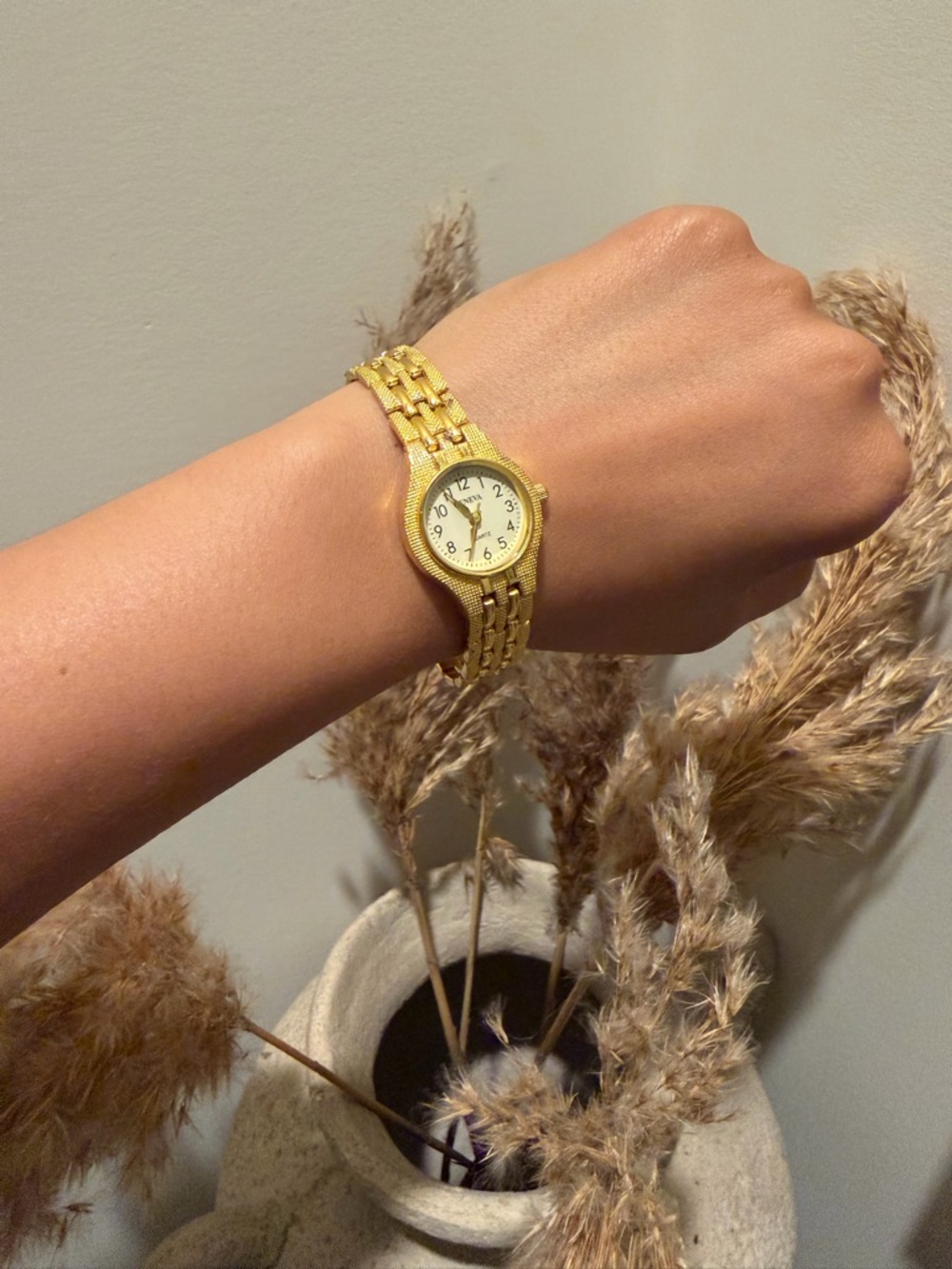 Geneva Elegant Gold Tone Women's Bracelet Watch